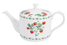 Чайник заварочный, 750 мл, фарфор F, белый, Земляника, Strawberry meadow, 60918