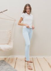 CON-38B Conte elegant Джинсы Crystal blue