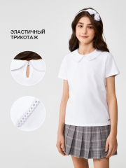 20240270079 Блузка детская для девочек Morgana белоснежный ACOOLA Kids