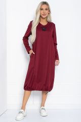 487799 LT Collection Платье бордовый