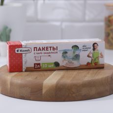Пакеты с sаfe-защелкой 2 л, подходят для жидкостей, в наборе 10 шт 3273358