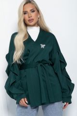 Б11281 Жакет LADY TAIGA Зеленый