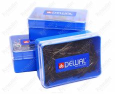 Dewal Невидимки для волос прямые SLN40P-4/200, 40 мм, серебристый, 200 г