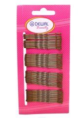 Dewal Beauty Невидимки для волос N-40BRONZ, волна, 50 мм, бронзовый, 40 шт