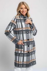 245595 Ankoli Кардиган черно-горчичный