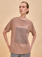 451265 PELICAN Футболка Коричневый