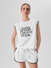 10200140090 Футболка жен. Asse белый принт CONCEPT CLUB Women