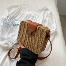 Повседневная соломенная сумка, 2 цвета