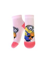3095 MINIONS (укороченные) БРЕСТСКИЕ Носки бл.розовый