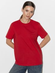 OmT_D1202 Футболка женская прямая, CO Omsa Футболка Rosso (Красный)