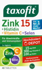 Zink+ Histidin + Vitamin C.+ Selen Tabletten 40 St, 31,2 g