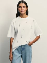 514970 ZARINA Футболка белый
