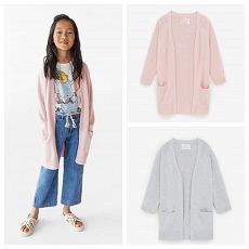 Кардиган Zara, цвет серый