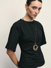 ZR2505023407-50 футболка женская черный ZARINA
