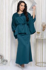 К12074 Костюм (Блуза+Юбка) LADY TAIGA Изумруд
