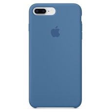 Силиконовый чехол для iPhone 7 Plus / 8 Plus синий деним (Denim Blue)