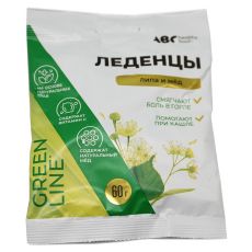Леденцы ABC Healthy Food на основе трав с витамином С Липа и Мед 60 г