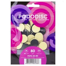 Staleks Сменные файлы на мягкой основе для педикюрного диска / Pododisk M, 80 грит