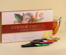 Коллекция чёрного и зелёного чая в стиках «Золотой учитель»: мята, цитрус, жасмин, бергамот, 2 г. х 24 шт. 5446545