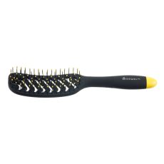Dewal Щетка для укладки волос продувная узкая / Banana Black BNN83, черный