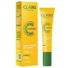 Крем для кожи вокруг глаз Claire cosmetics C-VIT PRO Glow Therapy Увлажнение и питание, 15мл
