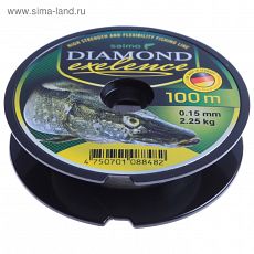 4360053 Леска моно. Salmo Diamond EXELENCE 100м 0,15мм