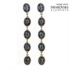 Серьги с кристаллами Swarovski