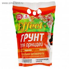 2924087 Грунт для орхидей Effect+ с дренажным камнем фр. 20-40, 4 л.