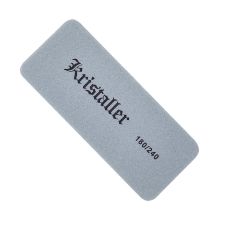 Kristaller Бафик для ногтей прямоугольник 180/240 грит, серый, 1 шт