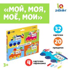 5287755 Обучающий набор с прищепками «Мой, моя, моё, мои»