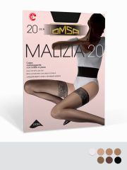 MALIZIA 20 (чулки) Omsa Чулки Caramello (Бежевый);Daino (Бежевый);Beige Naturel (Бежевый);Bianco (Белый);Nero (Черный);Fumo (Серый)