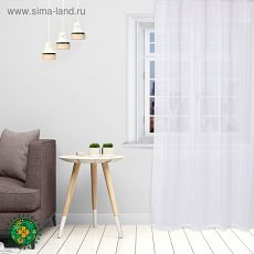 4280481 Тюль «Этель» 260×250 см, цвет белый, вуаль, 100% п/э