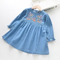 Платье с вышивкой, 3 расцветки