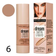 Тональный крем Maybelline Dream Satin Liquid SPF / FPS 15 № 6 30 ml