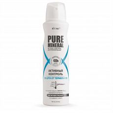 029372 Vitex PURE MINERAL. Антиперспирант АКТИВНЫЙ КОНТРОЛЬ Защита от термопиков, 150 мл