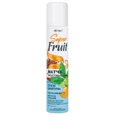 034671   Витэкс Super Fruit. Сухой шампунь «Матча + фруктовый микс» УЛЬТРАСВЕЖЕСТЬ + ЧИСТОТА И ОБЪЕМ для нормальных и склонных к жирности волос, 200 мл
