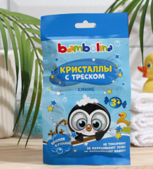 Кристаллы с треском Bambolina детские для ванны, синие, 20 г 9156185