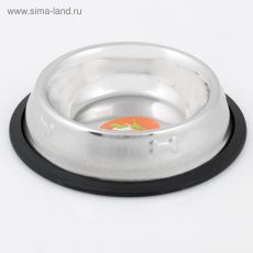 1206587 Миска для собак Пижон, с нескользящим основанием 