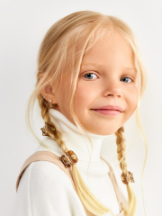 20206320585 Набор из 3 заколок для волос дет. Bria светло-коричневый ACOOLA Kids