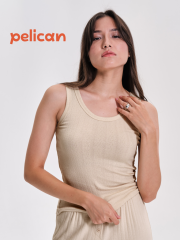 PFVV6944 Майка женская Молочный(28) Pelican