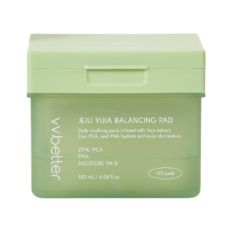 VVbetter Балансирующие успокаивающие тонер-пэды с цинком PCA, PHA, Moisture TM B / Jeju Yuja Balancing Pad, 120 шт
