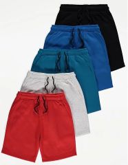 Red Basic Jersey Shorts 5 Pack