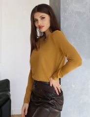 453542 Натали Лонгслив горчичный