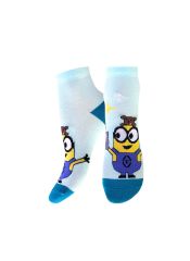 3095 MINIONS (укороченные) БРЕСТСКИЕ Носки св.лазурный