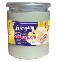 EVERYDAY БАНКА Мороженое сухое десерт ароматом ванили 275г ПЭТ-банка