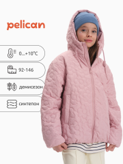 GZIC3369 Ветровка для девочек Пудра(35) Pelican