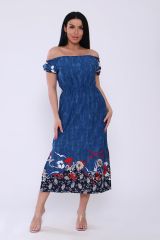 500503 Натали Платье джинс