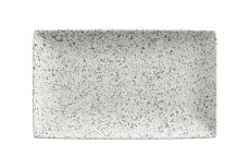 Блюдо, 27,5х16 см, фарфор P, прямоугольное, светло-серое, в крапинку, Caviar Speckle, 58694