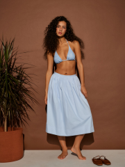 10200180640 Юбка жен. Kocour_skirt голубой CONCEPT CLUB Women