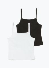 Girls Candy Couture 2 Pack Cami Tops (9-16yrs)